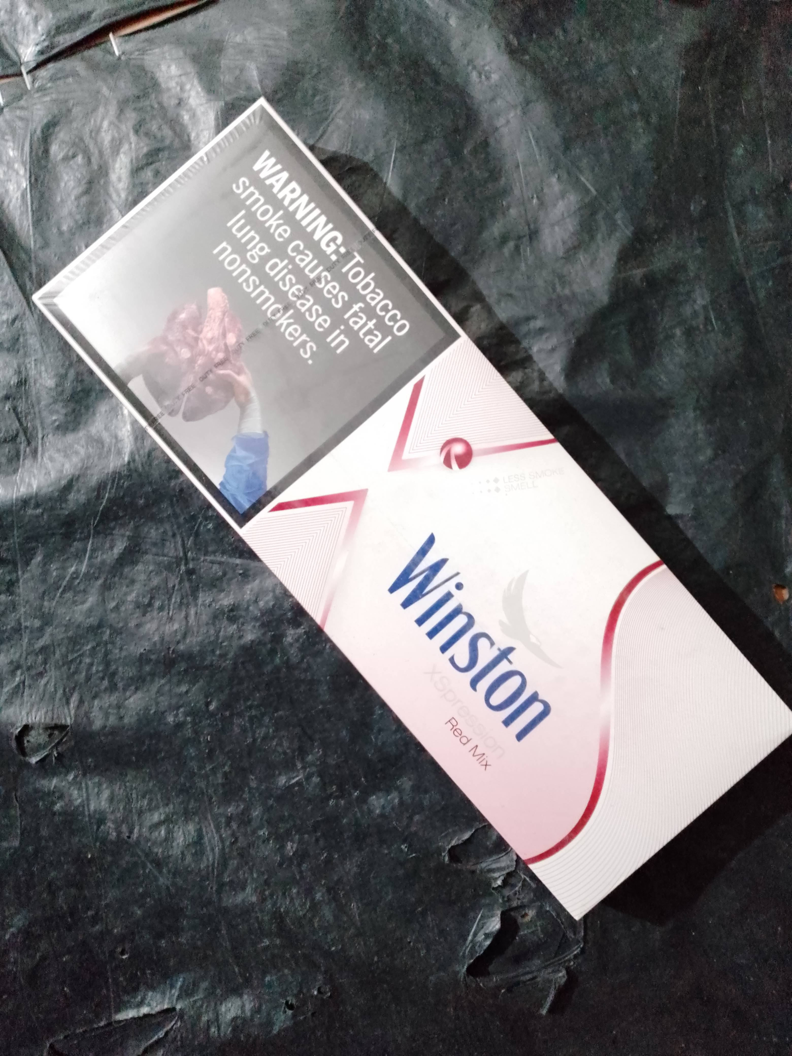 Winston Red mix Superslims Duty Free (ягоды, кнопка)