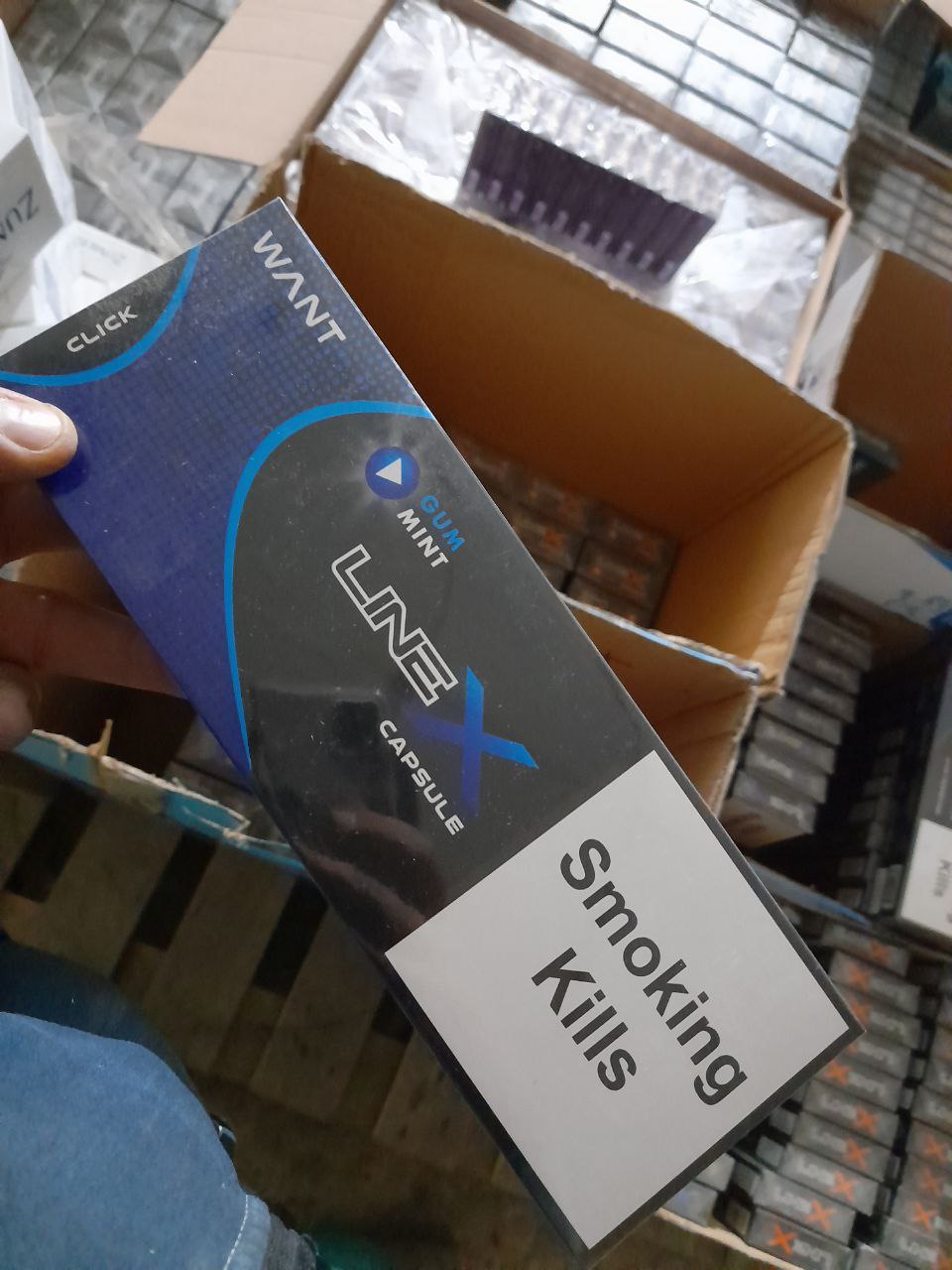 Line-X Nano Gum Mint (жвачка, кнопка)