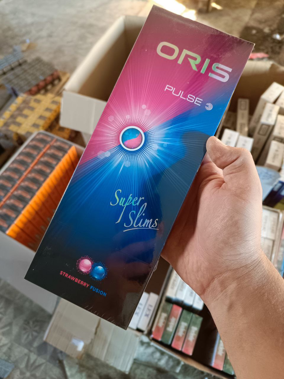 Oris Strawberry Fusion Superslims (клубника с ментолом, кнопка)