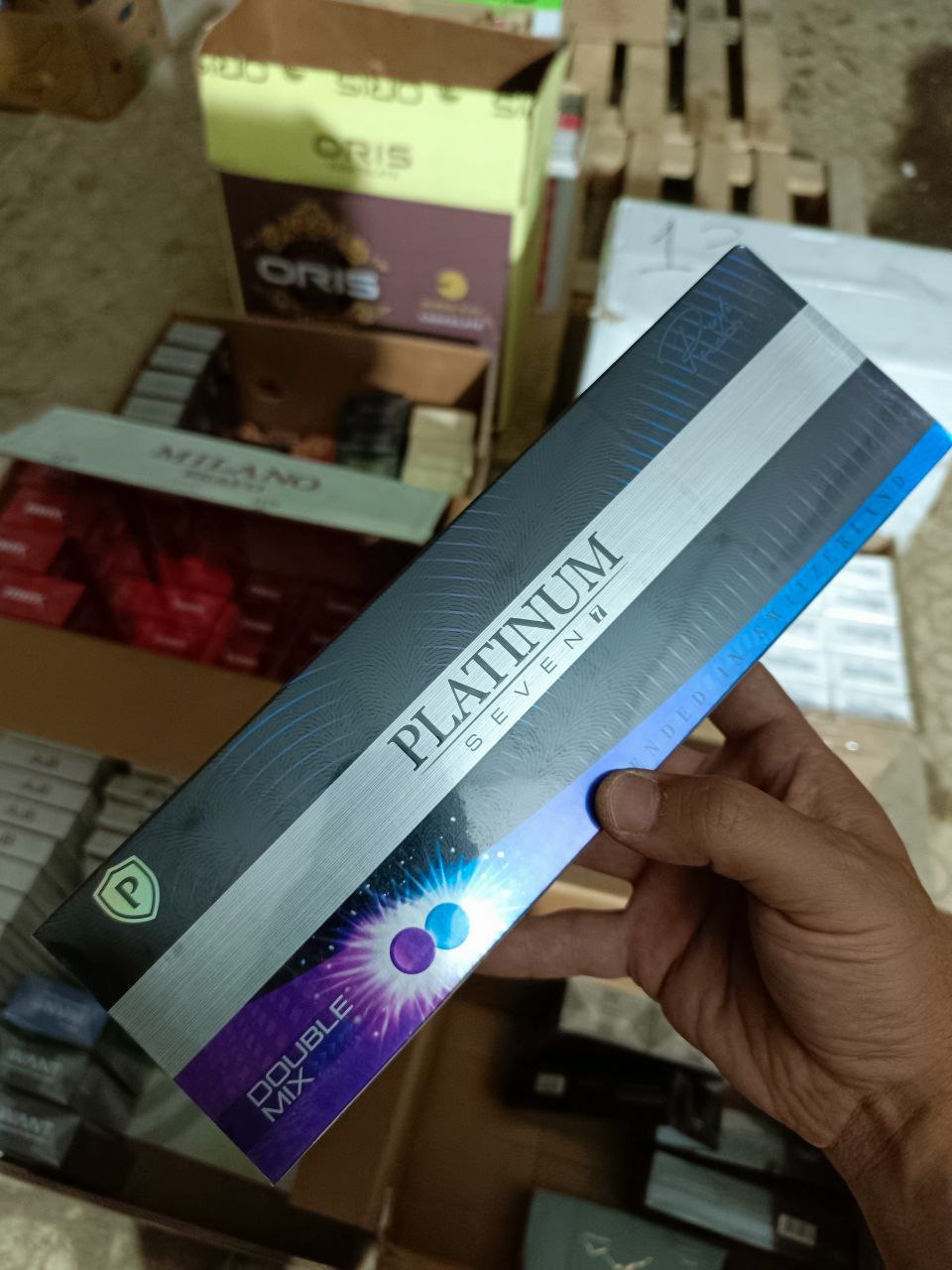 Platinum 7 Double Mix (черника с ментолом, кнопка)