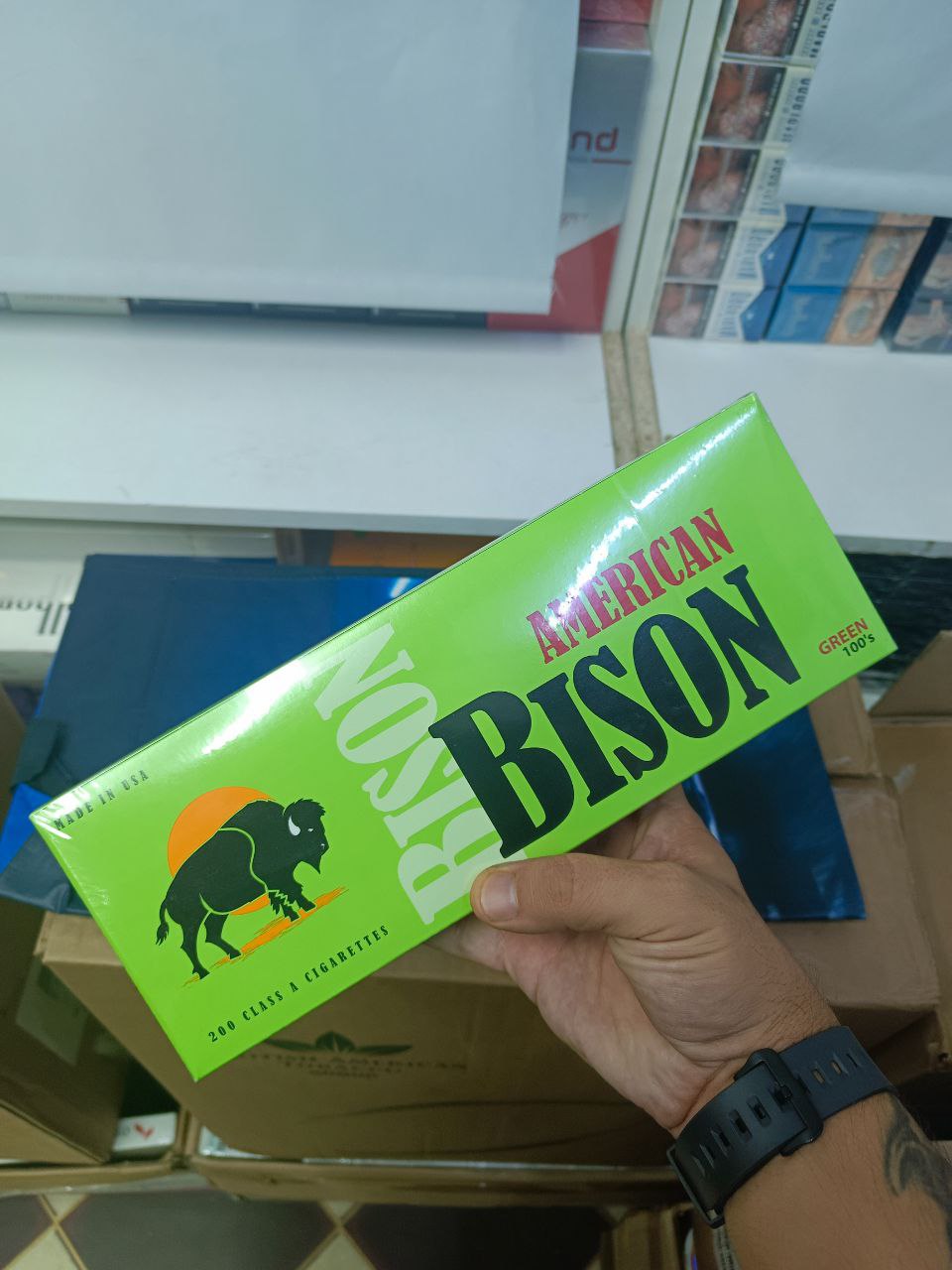 American Bison Green 100s Ментол (Сотка)