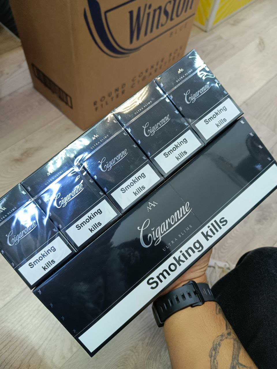 Cigaronne Black Super Slims