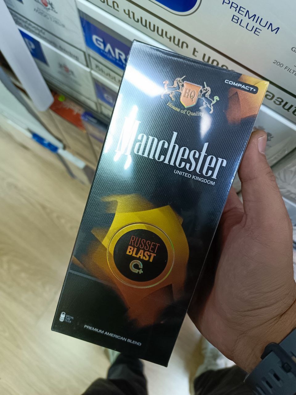 Manchester QS Russet Blast (апельсин, кнопка)