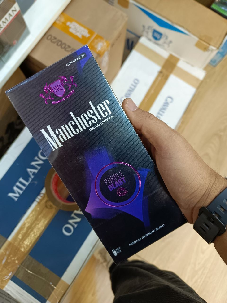 Manchester QS Purple Blast (черника, кнопка)