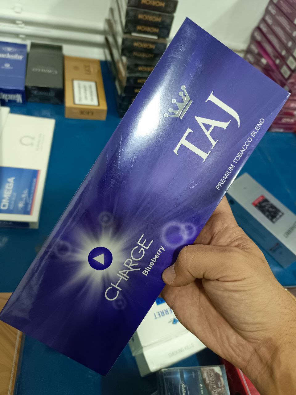 Taj Blueberry Superslims (черника, кнопка)