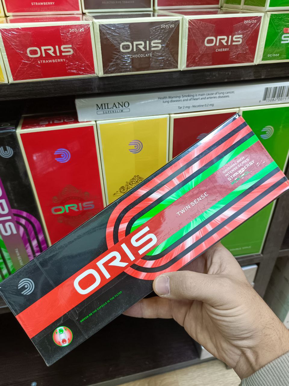 Oris Twin Sense Strawberry Menthol (клубника, ментол) King Size